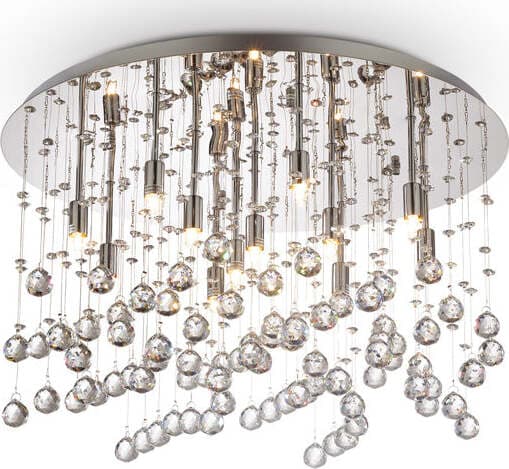 Plafoniera-Contemporanea-Moonlight-Metallo-Cristallo-Cromo-12-Luci-G9-3W-3000K