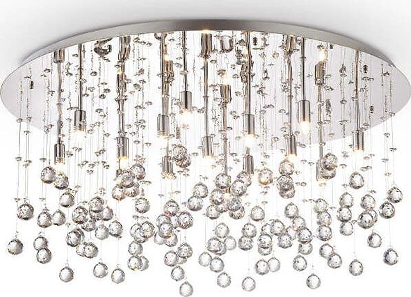 Plafoniera-Contemporanea-Moonlight-Metallo-Cristallo-Cromo-15-Luci-G9-3W-3000K