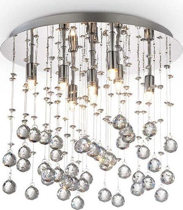 Plafoniera-Contemporanea-Moonlight-Metallo-Cristallo-Cromo-8-Luci-G9-3W-3000K