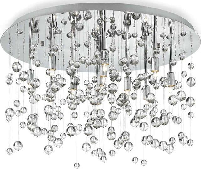 Plafoniera-Contemporanea-Neve-Metallo-Bianco-8-Luci-G9-3W-3000K-Luce-Calda