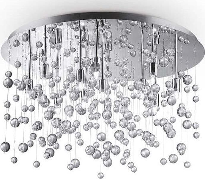 Plafoniera-Contemporanea-Neve-Metallo-Cromo-12-Luci-G9-3W-3000K-Luce-Calda