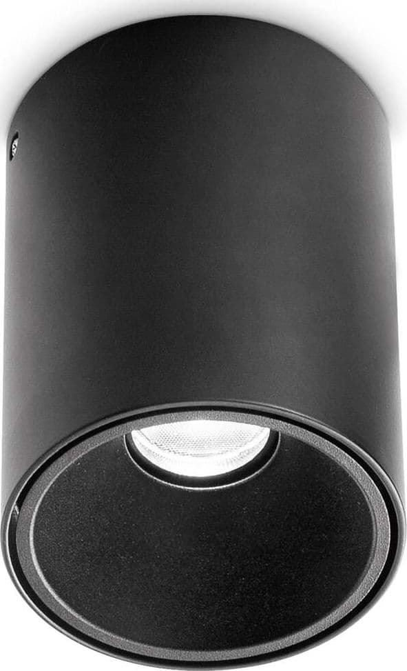 Plafoniera-Contemporanea-Nitro-Alluminio-Nero-Led-Integrato-25W-3000K-Ip20