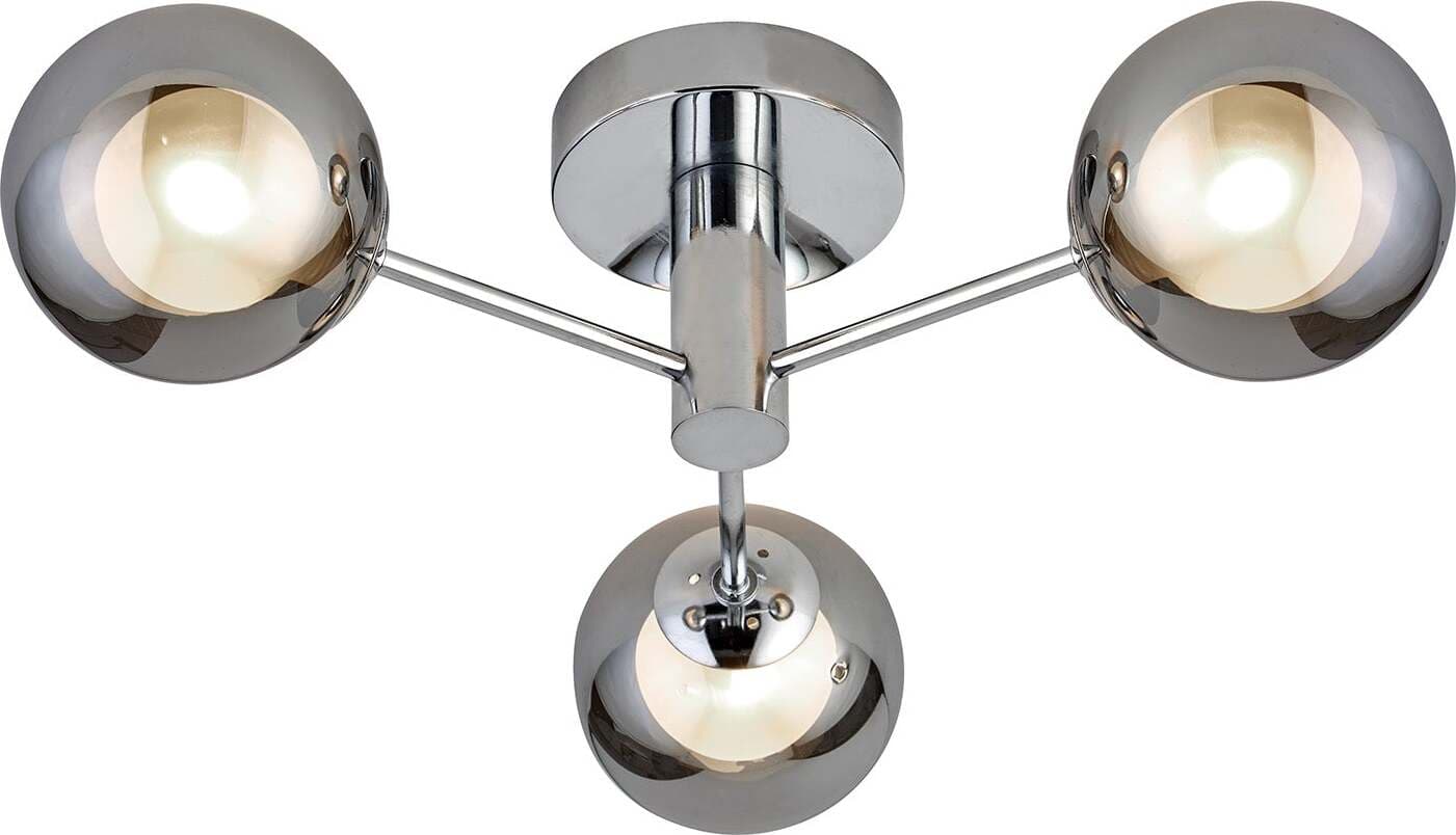 Plafoniera-Contemporanea-Oscar-Acciaio-Cromo-Fumè-3-Luci-G9