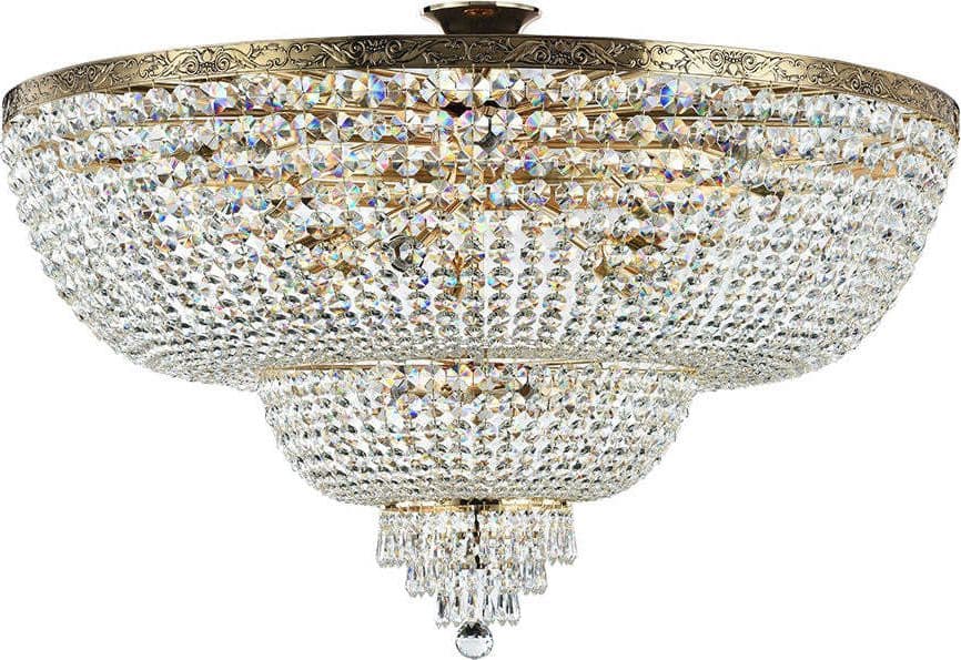 Plafoniera-Contemporanea-Palace-Metallo-Oro-18-Luci