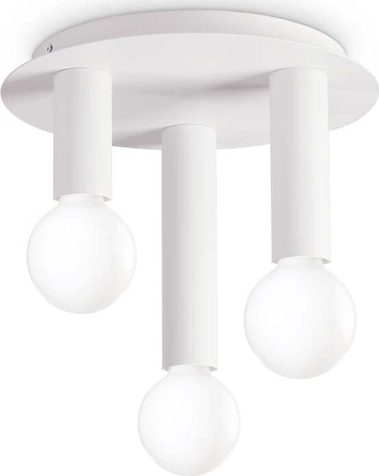 Plafoniera-Contemporanea-Petit-Metallo-Bianco-3-Luci-E27-42W-Ip20