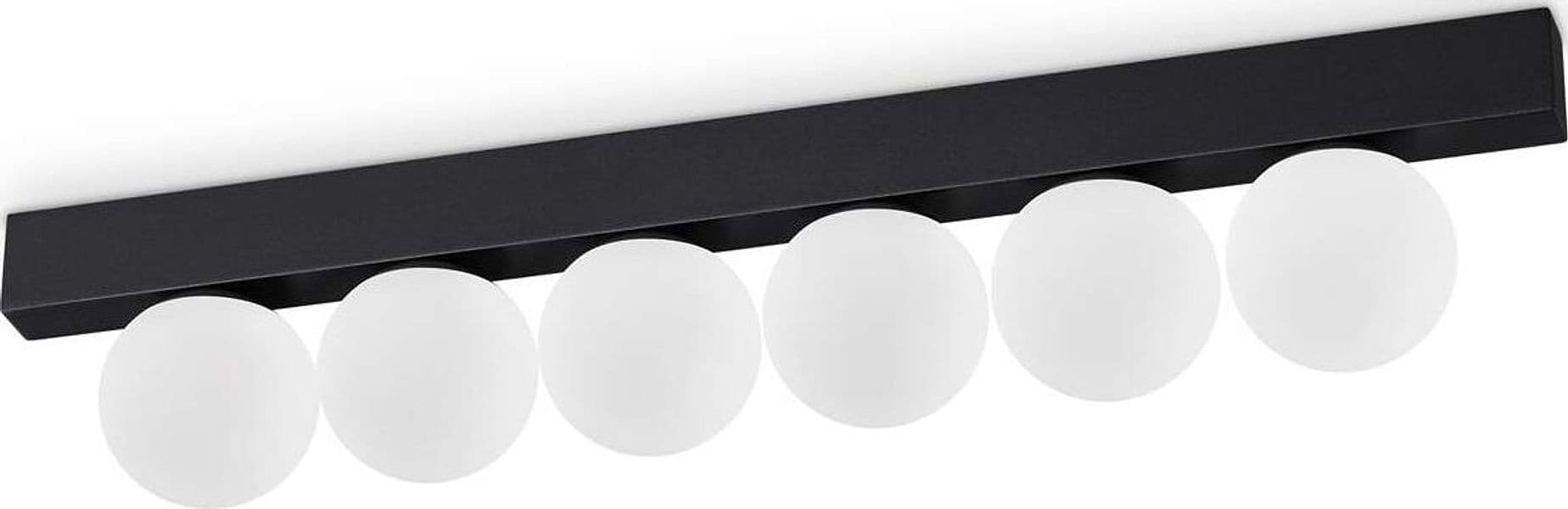 Plafoniera-Contemporanea-Ping-Pong-Metallo-Nero-Led-Integrato-18W-3000K-Ip20