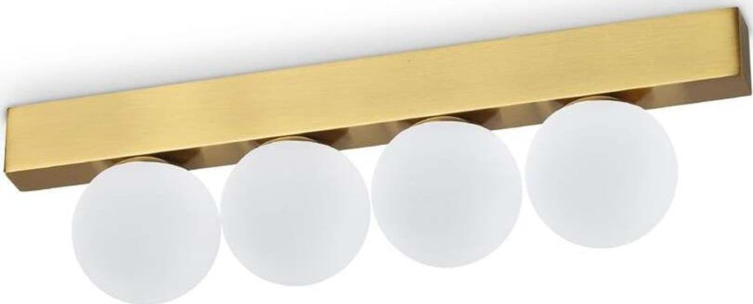 Plafoniera-Contemporanea-Ping-Pong-Metallo-Ottone-Led-Integrato-12W-3000K-Ip20