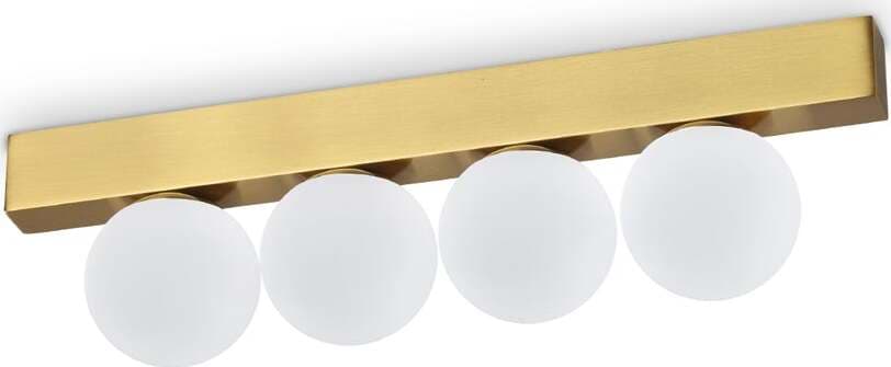 Plafoniera-Contemporanea-Ping-Pong-Metallo-Ottone-Led-Integrato-12W-3000K-Ip20