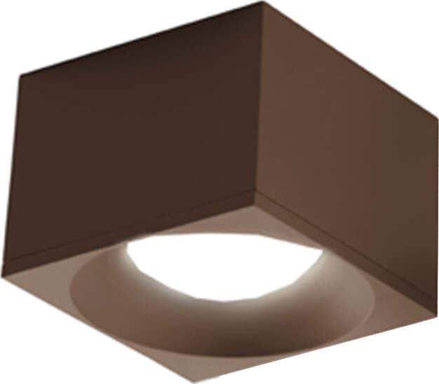 Plafoniera-Contemporanea-Pocket-Metallo-Ruggine-Led-15W