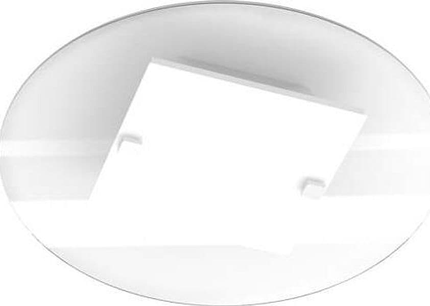 Plafoniera-Contemporanea-Round-Metallo-Bianco-Vetro-2-Luci-E27-D.40Cm