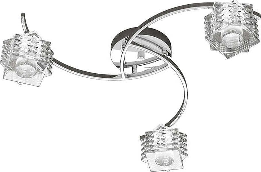 Plafoniera-Contemporanea-Rubik-Metallo-Cromo-Diffusore-Cristallo-3-Luci-G9