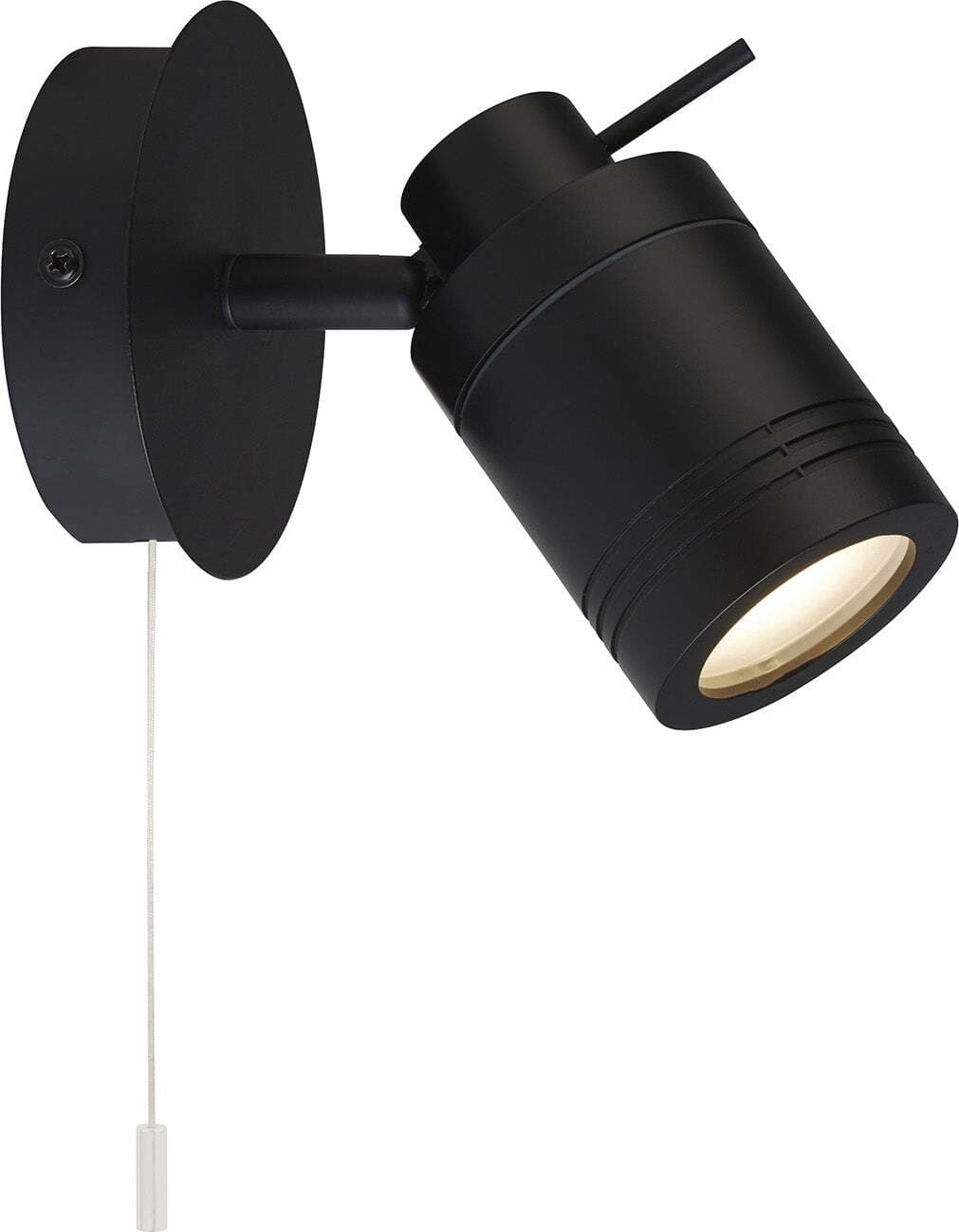 Plafoniera-Contemporanea-Sansone-Acciaio-Nero-Policarbonato-1-Luce-Gu10