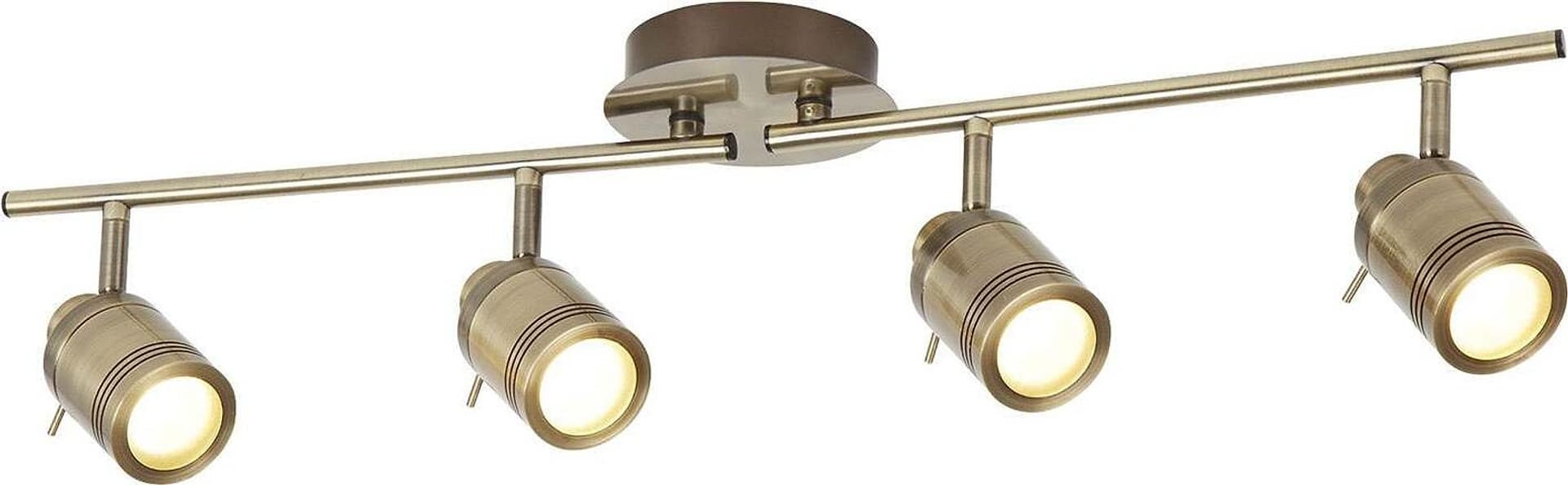Plafoniera-Contemporanea-Sansone-Acciaio-Ottone-Vetro-4-Luci-Gu10