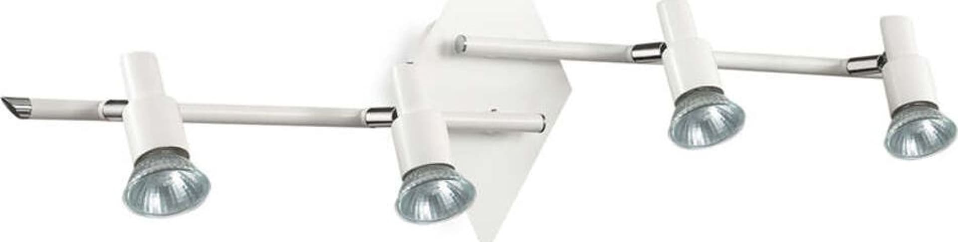 Plafoniera-Contemporanea-Slem-Metallo-Bianco-4-Luci-Gu10-10W-3000K-Luce-Calda