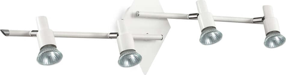 Plafoniera-Contemporanea-Slem-Metallo-Bianco-4-Luci-Gu10-10W-3000K-Luce-Calda