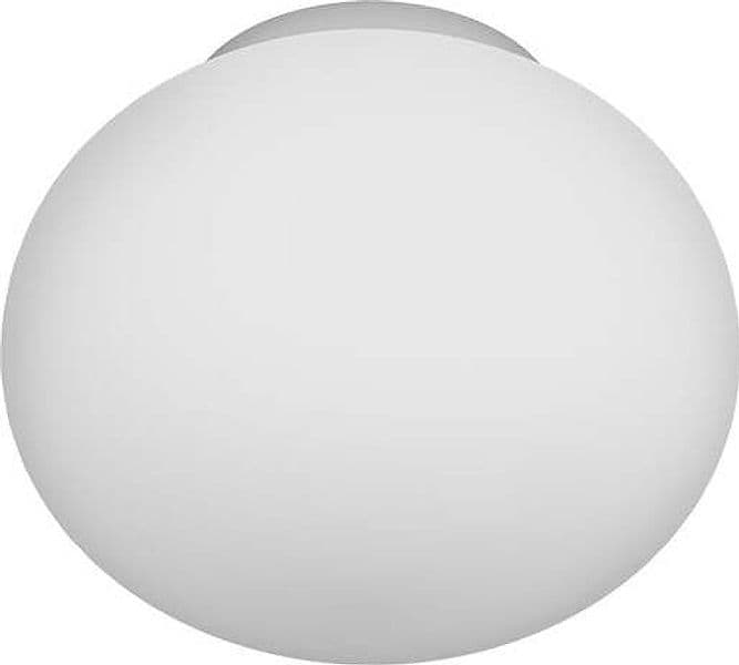 Plafoniera-Contemporanea-Soft-Metallo-Cromo-Vetro-Acidato-Opaco-1-Luce-E27-28Cm