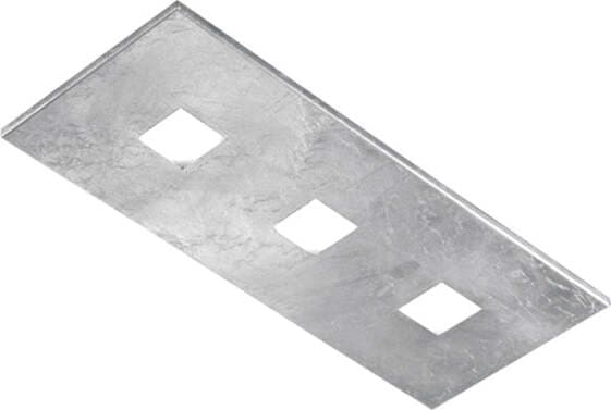 Plafoniera-Contemporanea-Sparta-Metallo-Foglia-Argento-3-Luci-Gx53
