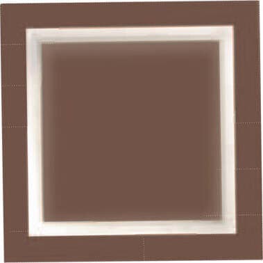 Plafoniera-Contemporanea-Square-Metallo-Ruggine-Led-48W