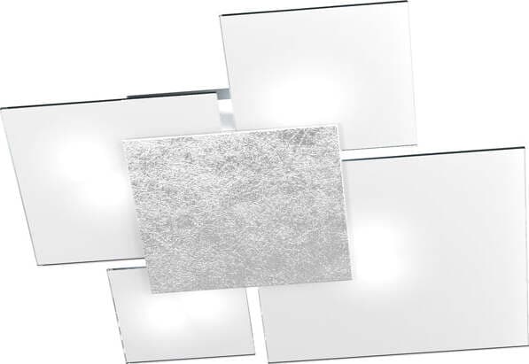 Plafoniera-Contemporanea-Upgrade-Metallo-Foglia-Argento-E-Vetro-4-Luci-E27-71Cm