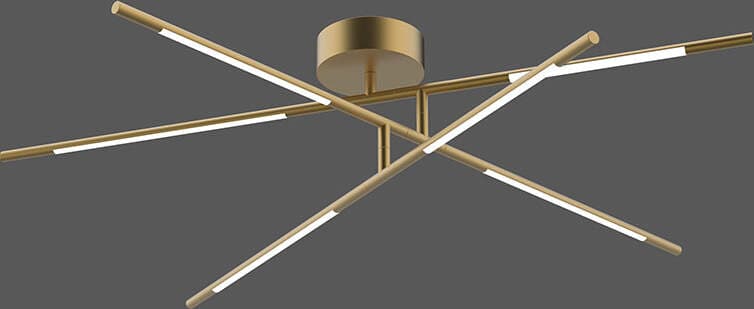 Plafoniera-Da-Soffitto-Moderno-Tubular-6-Luci-Metallo-Oro-Satinato-Led-30W