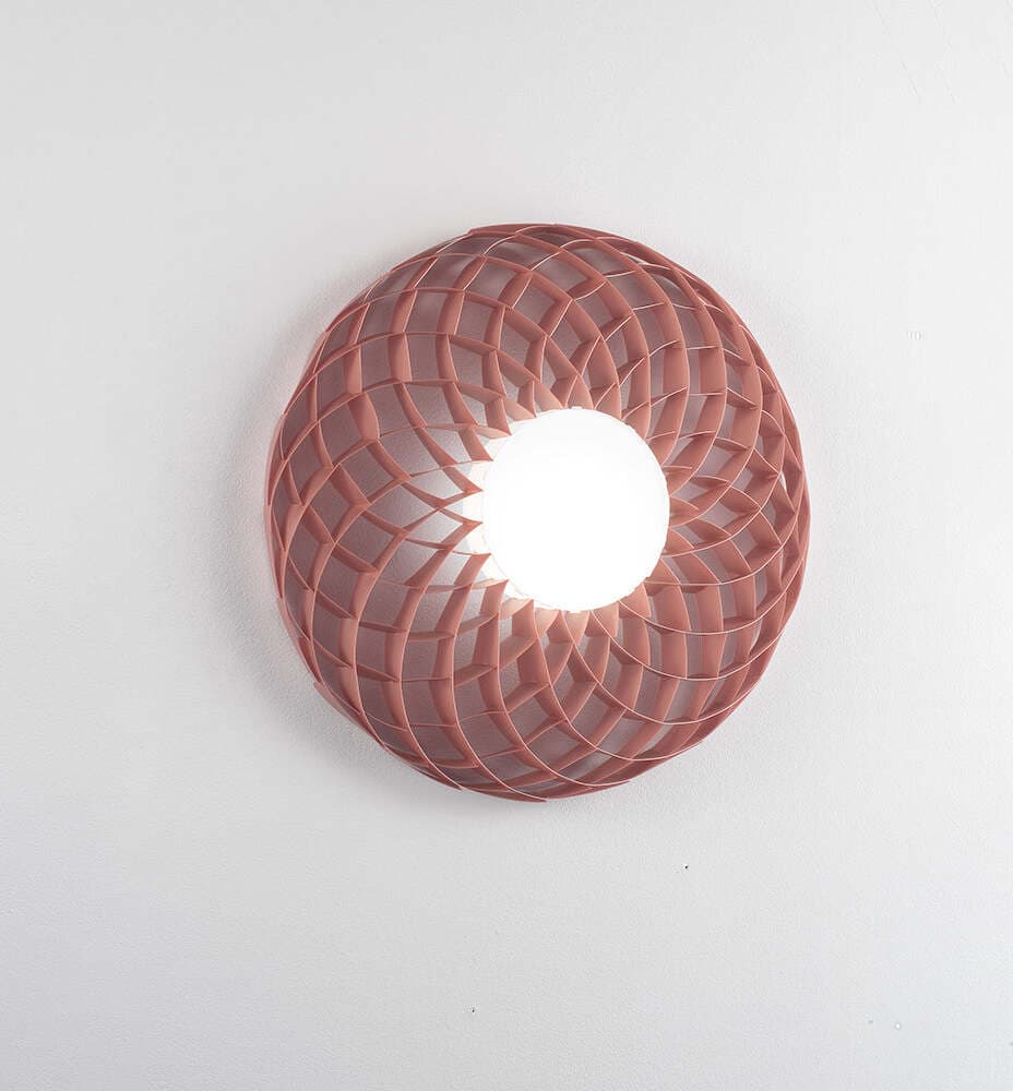 Plafoniera-Dalia-Led-3000K-Attacco-Gx53-Polilux-Rosa-Metallico-D60-Made-In-Italy