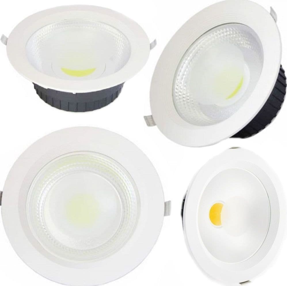 PLAFONIERA FARETTO COB LED DA INCASSO DA 30W LUCE BIANCO FREDDO CALDO Trade Shop italia - Napoli, Commerciovirtuoso.it