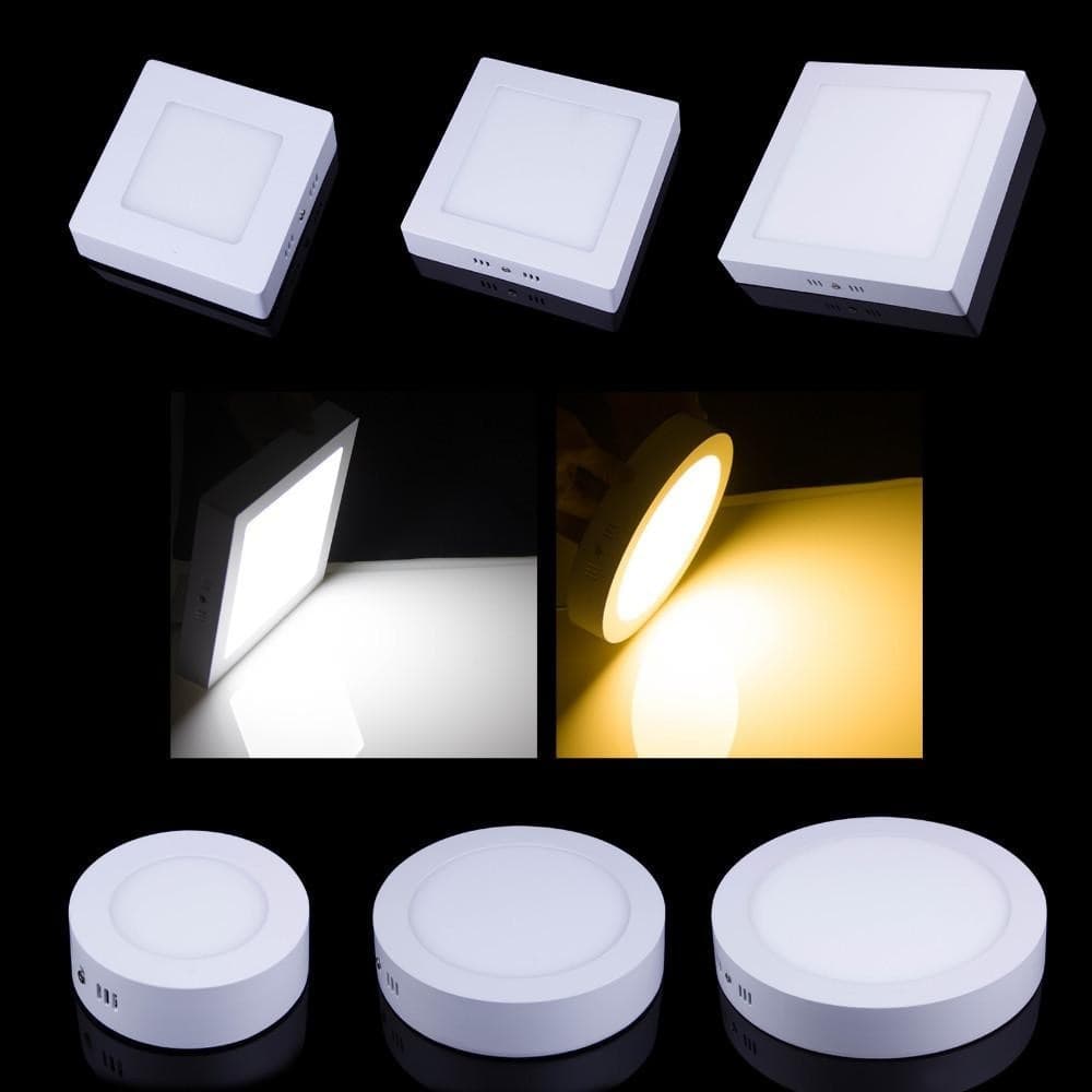 Plafoniera Faretto Pannello Soffitto Led Luce Freddo 12W Quadrato Tondo Trade Shop italia - Napoli, Commerciovirtuoso.it