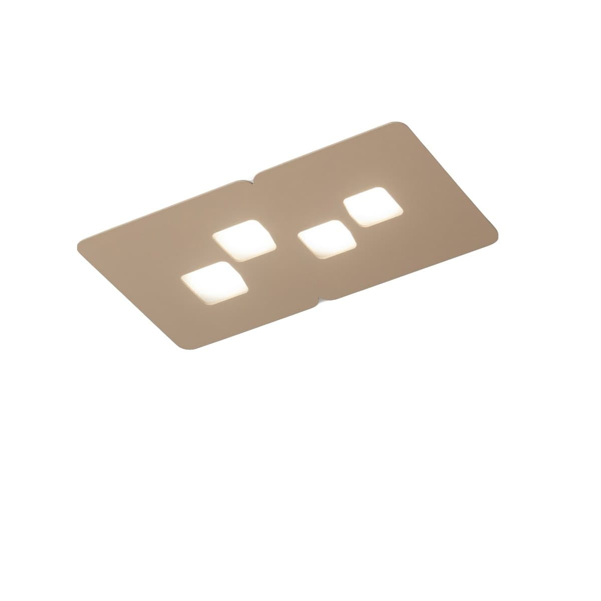 Plafoniera-Gea-Luce-BILBAO-PP-GX53-LED-tortora-lampada-soffitto-moderna