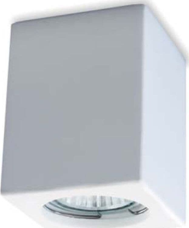 Plafoniera-gesso-Neo-Luce-9010-Belfiore-BF-0801-LED-lampada-soffitto-bianco-verniciabile-cubo-interno-GU10