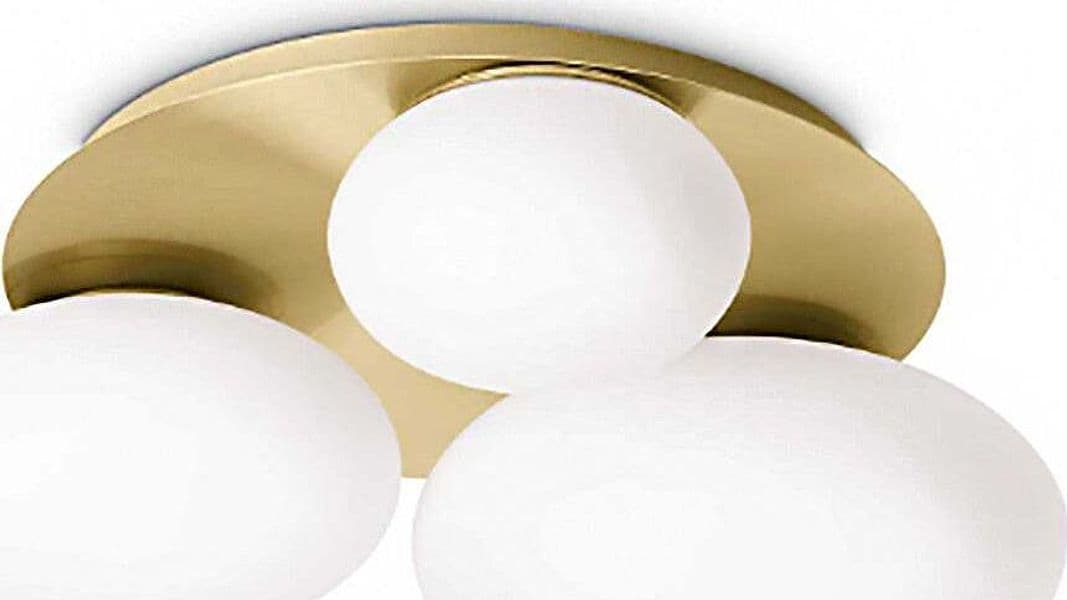 Plafoniera-Ideal-lux-NINFEA-293660-GX53-LED-ottone-lampada-soffitto-parete-classica