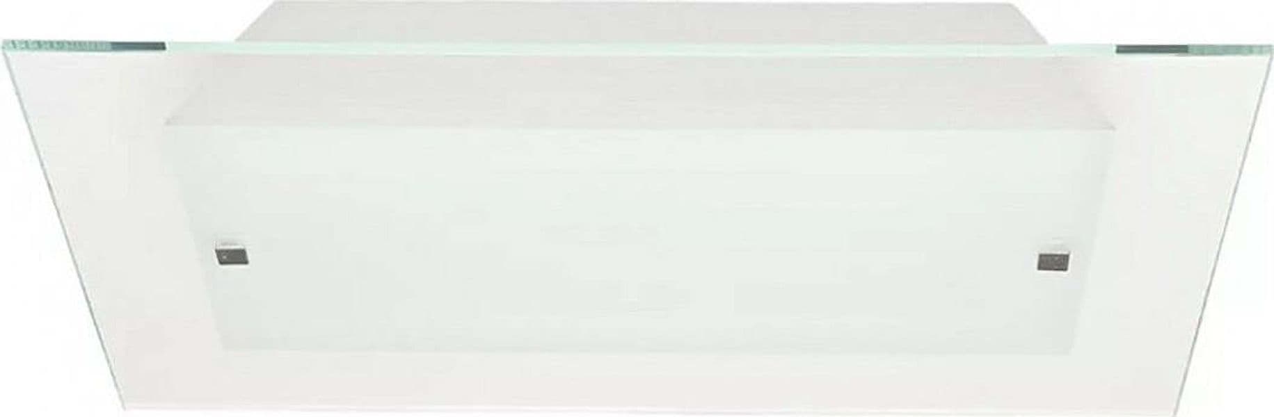 Plafoniera-Illuminando-FLAT-PL-50-E27-LEDlampada-soffitto-quadrata-moderna-vetro-satinato-trasparente-interno