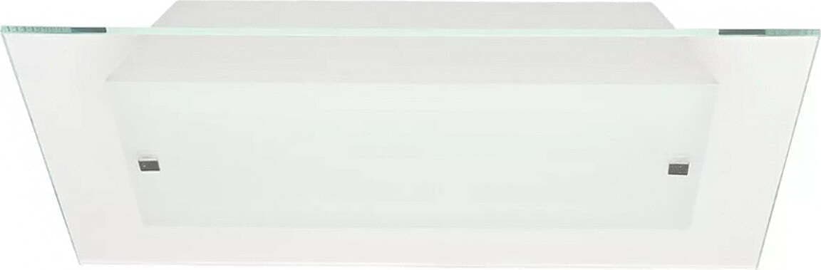 Plafoniera-Illuminando-FLAT-PL-60-E27-LED-lampada-soffitto-quadrata-moderna-vetro-satinato-trasparente-interno
