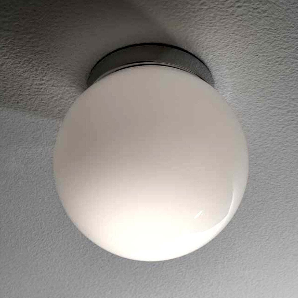 Plafoniera-Illuminando-SFERA-PL-G-40CM-E27-LED-lampada-soffitto-moderna-vetro-bianco-latte-lucido-interno