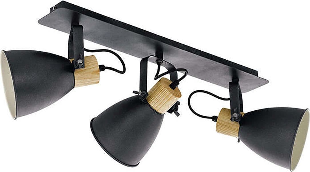 Plafoniera-Industrial-Coswarth-3-Luci-Metallo-Grigio-E-Marrone