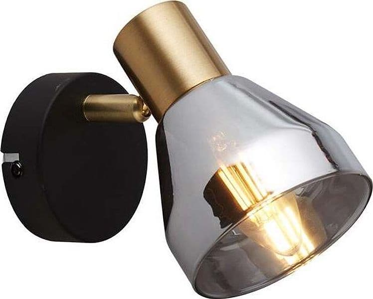 Plafoniera-Industrial-Nordico-Westminster-Acciaio-Nero-Fumè-1-Luce-E14