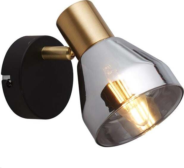Plafoniera-Industrial-Nordico-Westminster-Acciaio-Nero-Fumè-1-Luce-E14