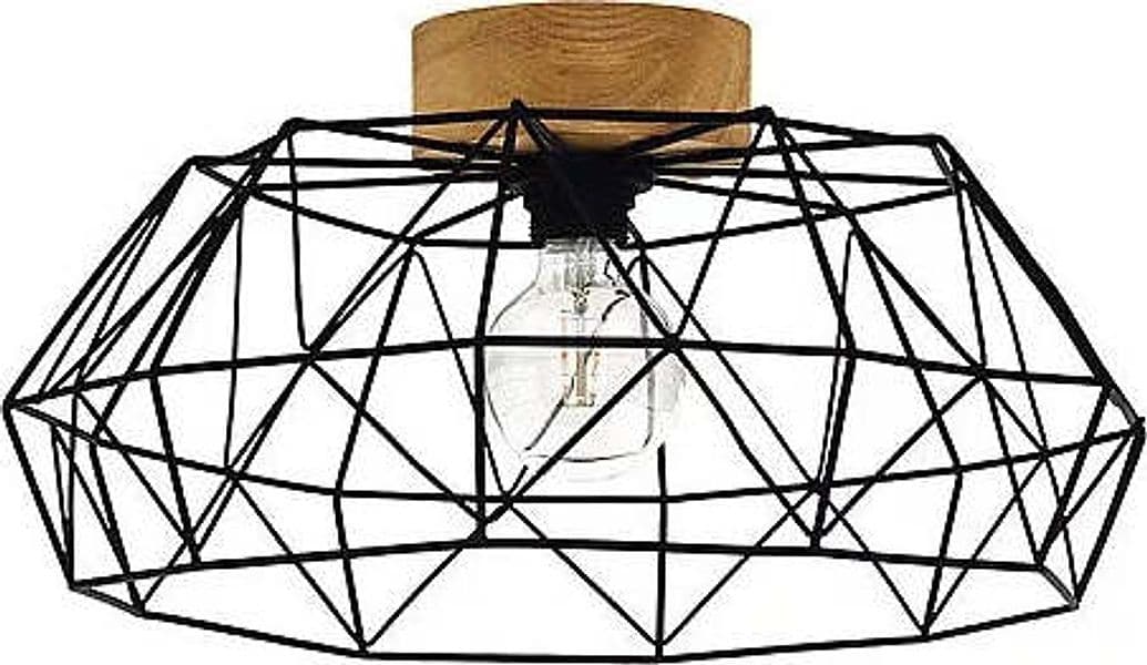 Plafoniera-Industrial-Padstow-1-Luce-Metallo-Nero