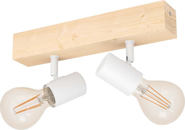 Plafoniera-Industrial-Townshend-3-2-Luci-Legno-Marrone-E-Bianco