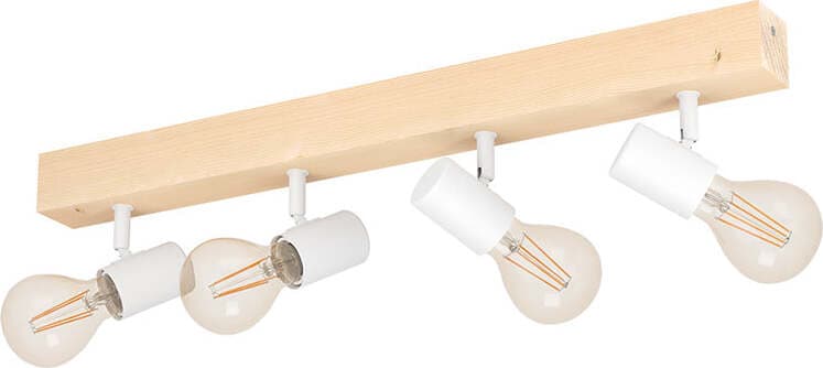 Plafoniera-Industrial-Townshend-3-4-Luci-Legno-Marrone-E-Bianco
