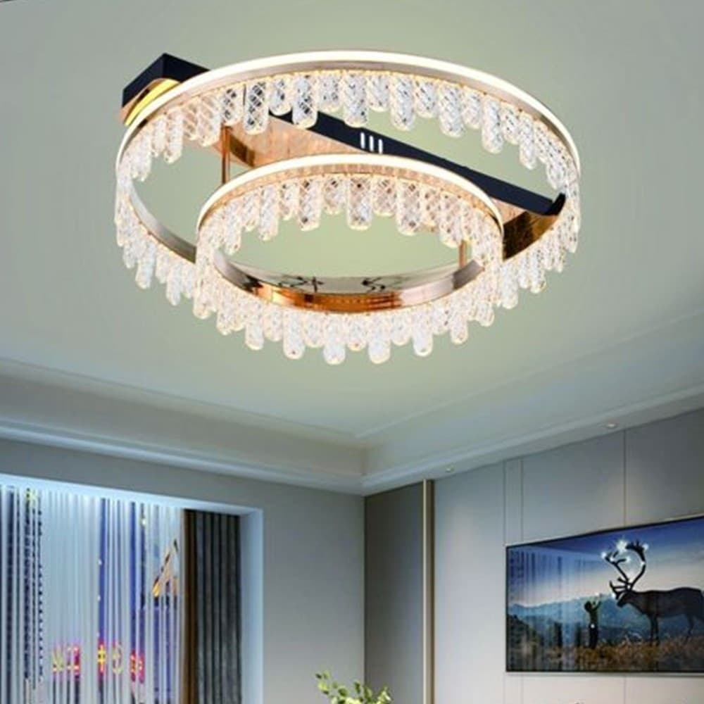 PLAFONIERA LAMPADARIO DA SOFFITTO LED DORATA 72 W 3 COLORAZIONI DI LUCE PN-30-3C in Plafoniere Trade Shop italia - Napoli, commercioVirtuoso.it