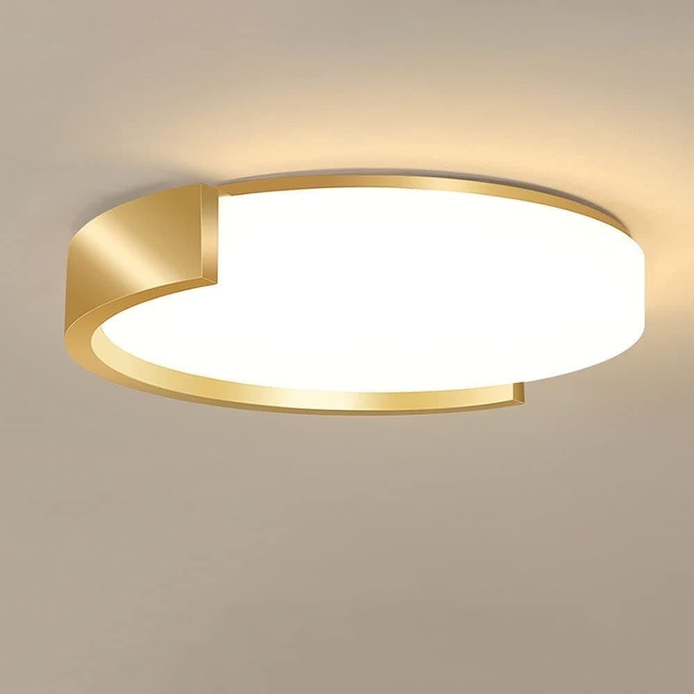 PLAFONIERA LED 24 W CERCHIO ORO DESIGN MODERNO SOFFITTO TONDA LUCE FREDDA 50125 in Plafoniere Trade Shop italia - Napoli, commercioVirtuoso.it