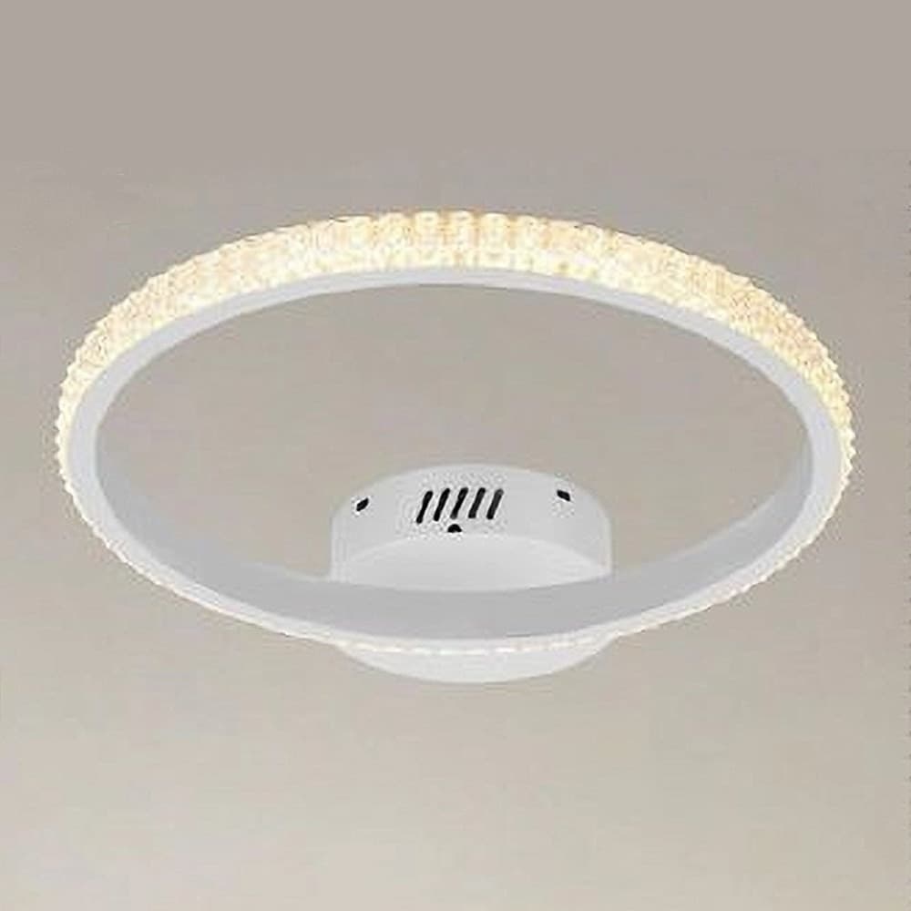 PLAFONIERA LED 28W BIANCO CERCHIO EFFETTO CRISTALLO LUCE CALDA NATURALE FREDDA 31746 in Plafoniere Trade Shop italia - Napoli, commercioVirtuoso.it