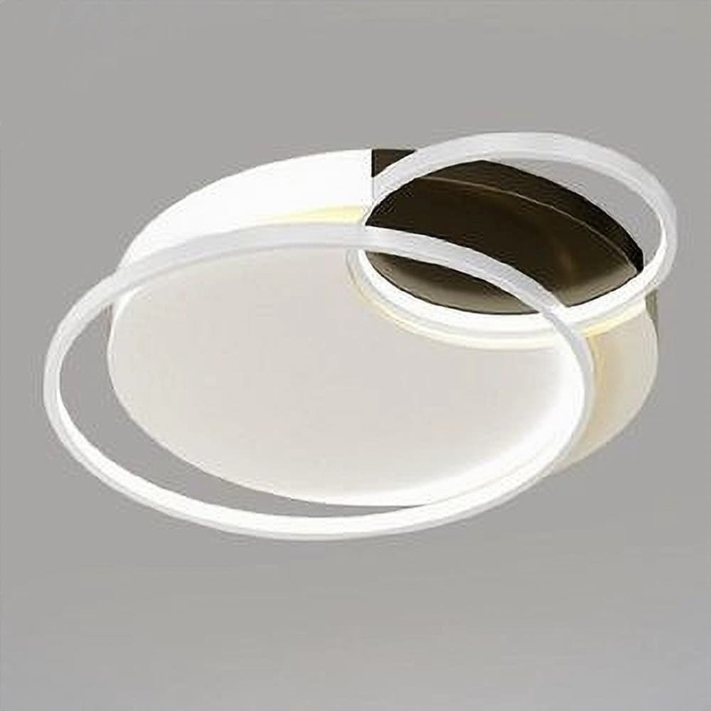 PLAFONIERA LED 30 W 3 CERCHI BIANCO NERO LAMPADARIO A SOFFITTO LUCE FREDDA 70807 in Plafoniere Trade Shop italia - Napoli, commercioVirtuoso.it