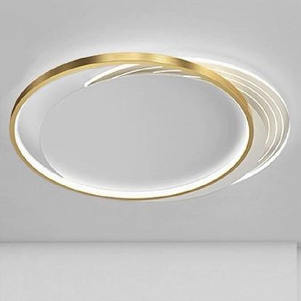 PLAFONIERA LED 30WATT CERCHIO ORO LAMPADARIO DA SOFFITTO TONDO LUCE FREDDA 70722 in Plafoniere Trade Shop italia - Napoli, commercioVirtuoso.it