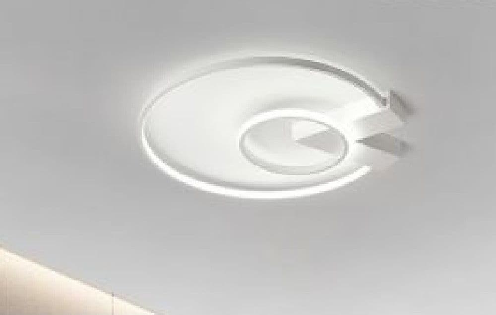 Plafoniera-Led-32w-Lampadario-Soffitto-Design-Cerchi-Moderno-Tondo-Bianco-Pn-04b