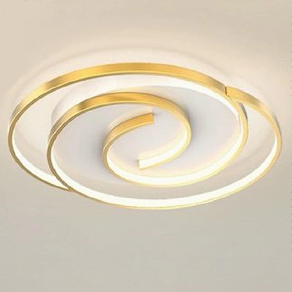 PLAFONIERA LED 45W CERCHIO SPIRALE VORTICE ORO LAMPADARIO SOFFITTO LUCE 4000K 70630 in Plafoniere Trade Shop italia - Napoli, commercioVirtuoso.it