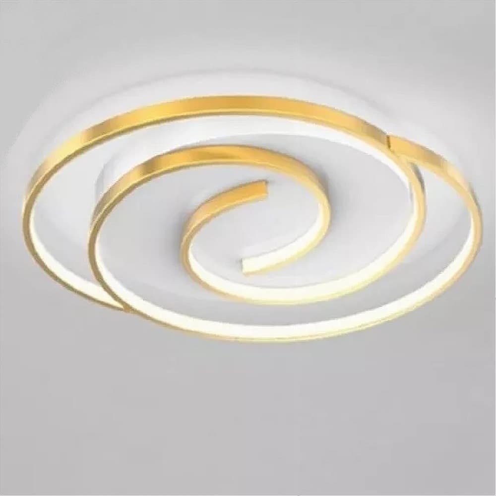 PLAFONIERA LED 45W CERCHIO SPIRALE VORTICE ORO LAMPADARIO SOFFITTO LUCE 6500K 70647 in Lampade a sospensione Trade Shop italia - Napoli, commercioVirtuoso.it
