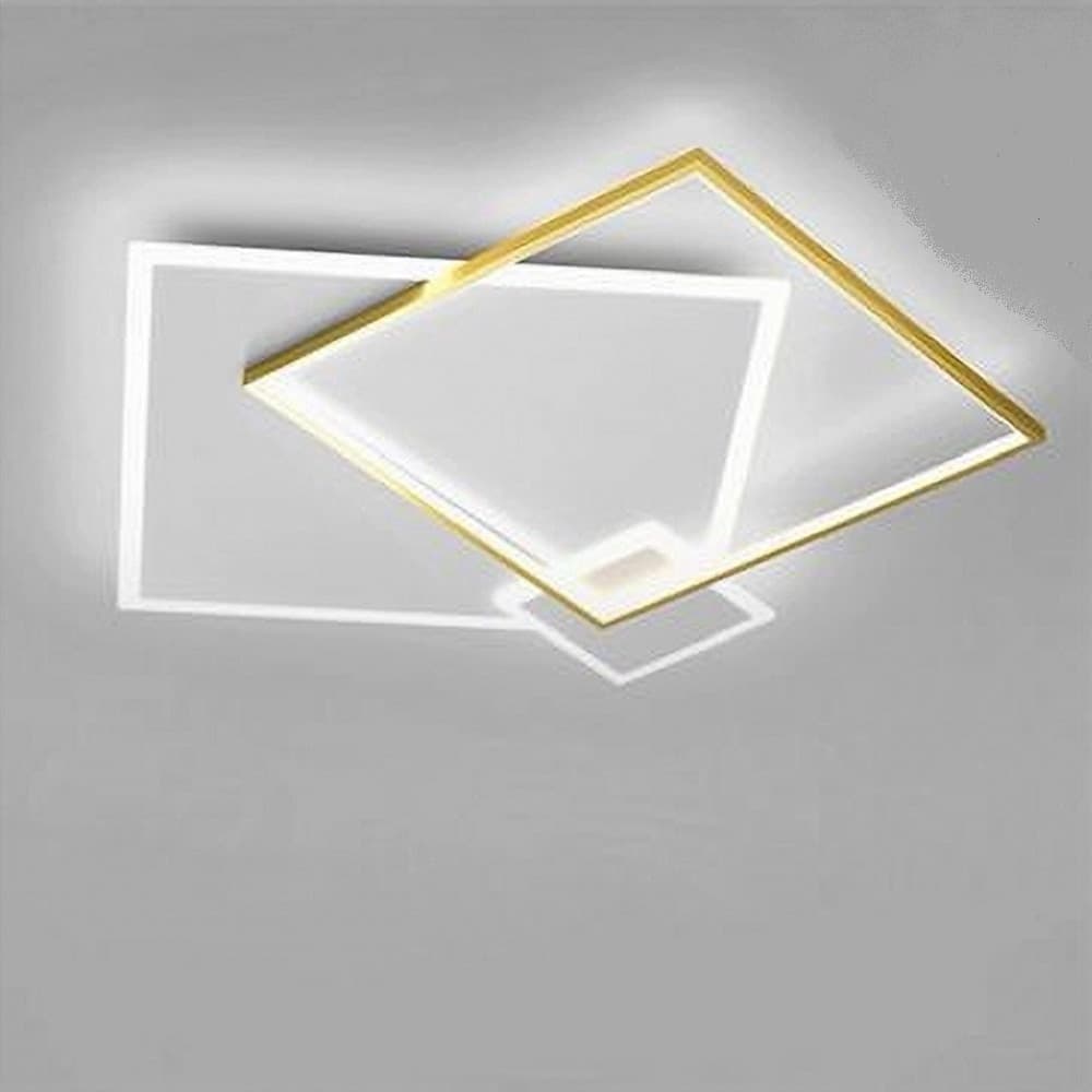 PLAFONIERA LED 46WATT QUADRATO ORO MODERNO LAMPADARIO SOFFITTO LUCE BIANCO 71486 in Plafoniere Trade Shop italia - Napoli, commercioVirtuoso.it