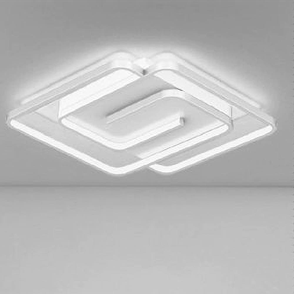 PLAFONIERA LED 48W QUADRATA SPIRALE VORTICE BIANCO LAMPADARIO SOFFITTO LUCE 6500K 70623 in Plafoniere Trade Shop italia - Napoli, commercioVirtuoso.it