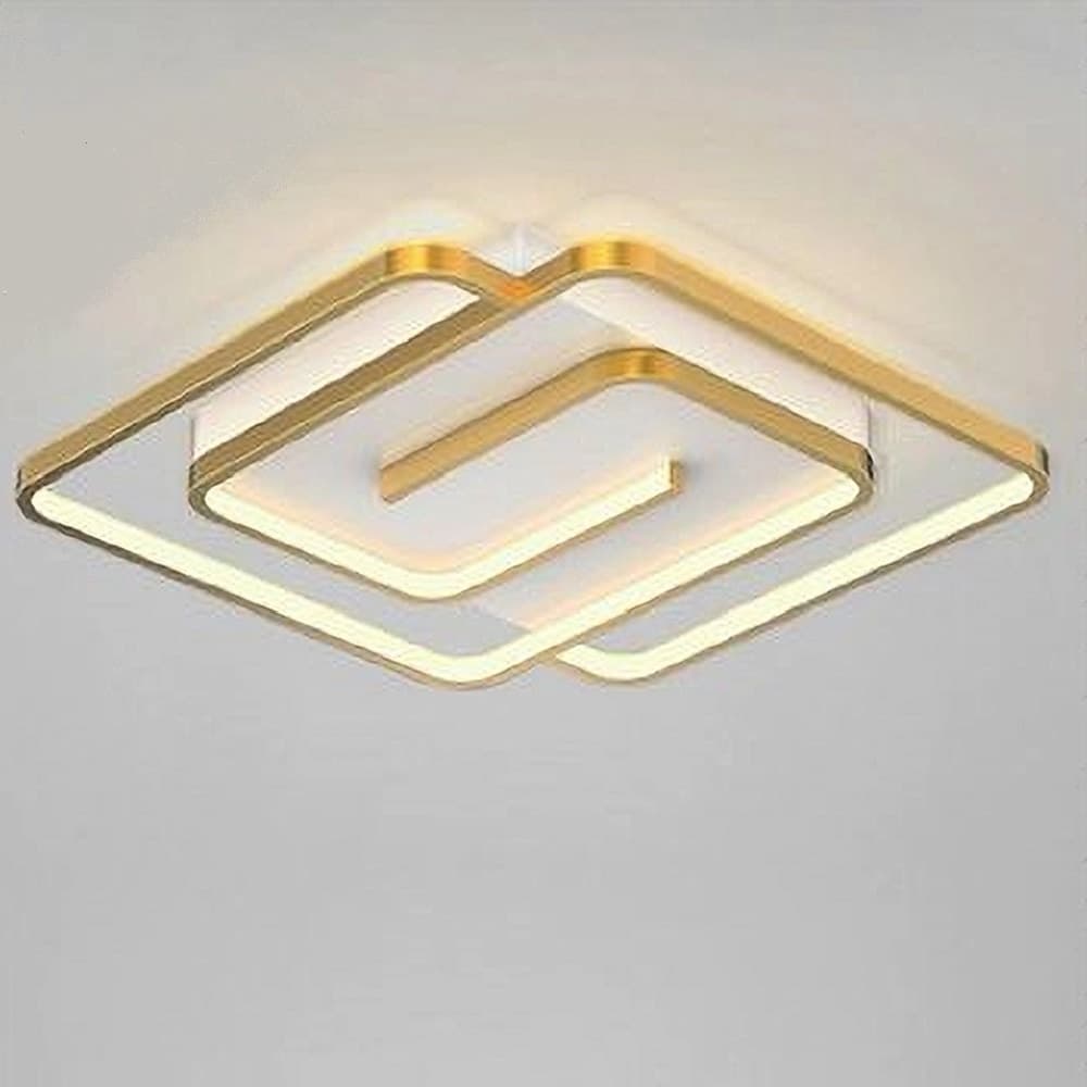 PLAFONIERA LED 48W QUADRATA SPIRALE VORTICE ORO LAMPADARIO SOFFITTO LUCE 4000K 70654 in Plafoniere Trade Shop italia - Napoli, commercioVirtuoso.it